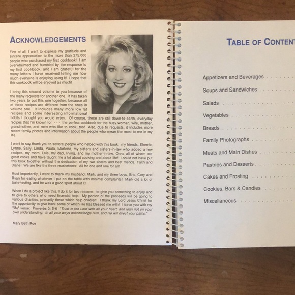 2 Mary Beth Roe Cookbooks | VINTAGE | Tons of Recipes | My Family Favori… - Picture 4 of 12
